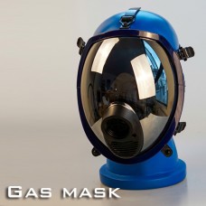 (RD194)Luxury Customize Handmade Latex Rubber Gas Mask III Silver Fetish Wear (RD194)Luxury Customize Handmade Latex Rubber Gas Mask III Silver Fetish Wear